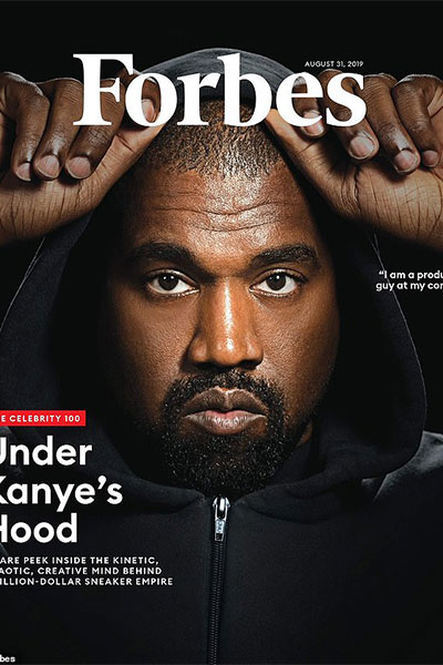 كاني ويست يتصدر غلاف "فوربس"... ووصول قيمة إمبراطوريته إلى مليار دولار